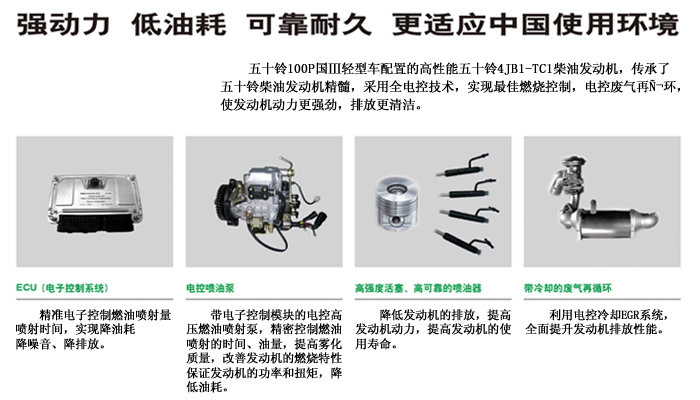 庆铃4JB1-TC1发动机介绍